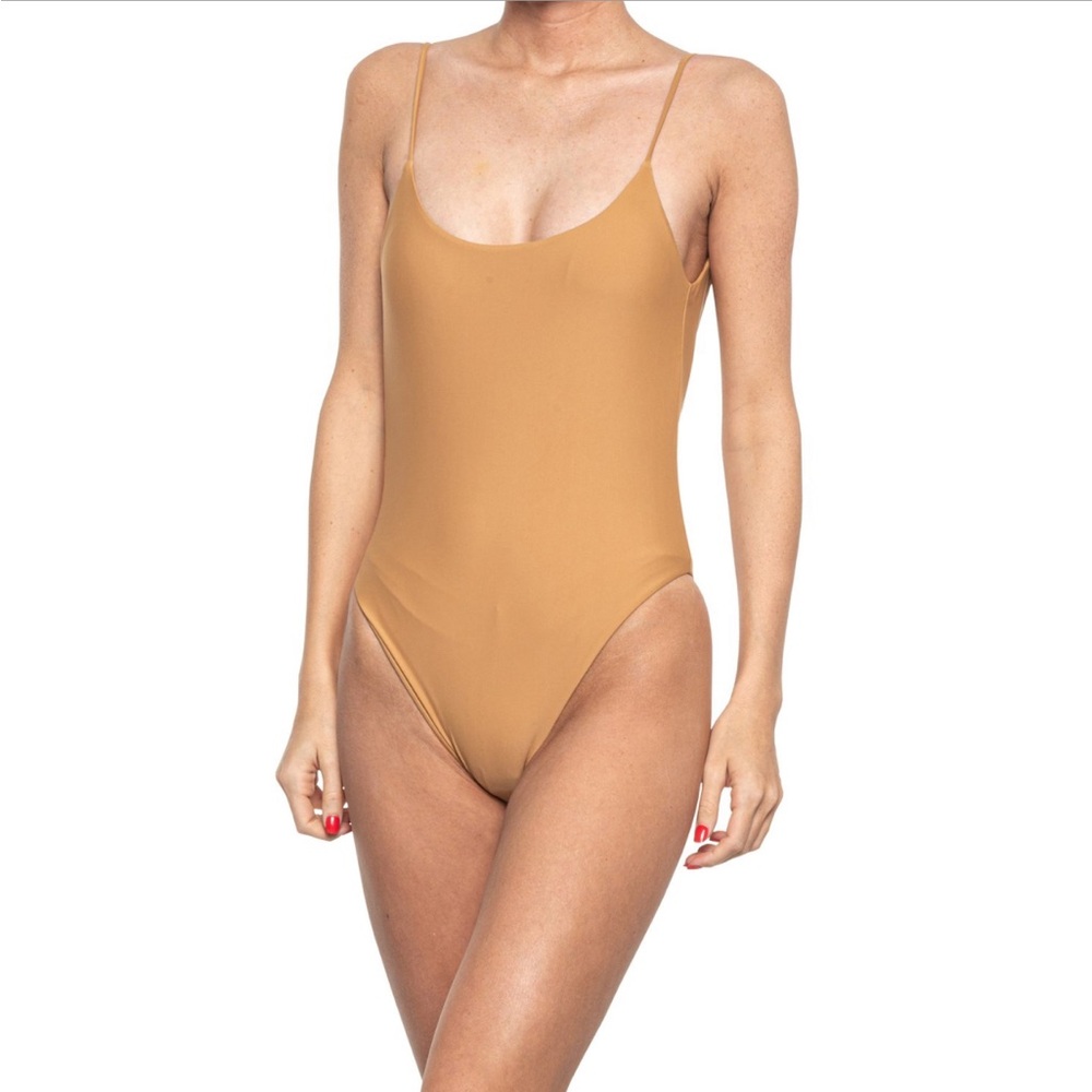 AMUSE SOCIETY • NEW! Domino One Piece Swimsuit - Mocha - XS